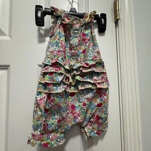 Monsoon London size 0-3 months floral romper 100% cotton